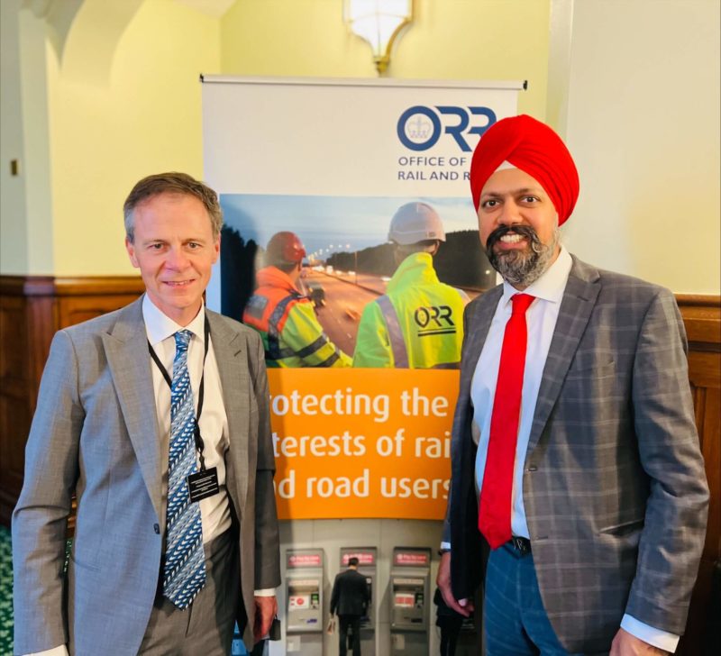 Tan Dhesi with the ORR Chief Executive