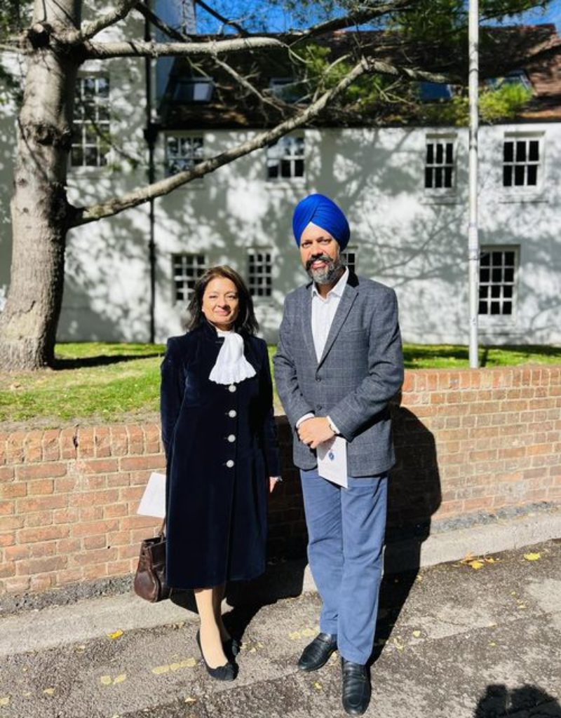 Tan Dhesi and Alka Kharbanda, the new High Sheriff of Berkshire.